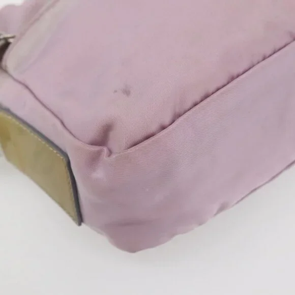 Authentic PRADA Shoulder Bag Nylon Pink Silver - Picture 16 of 16